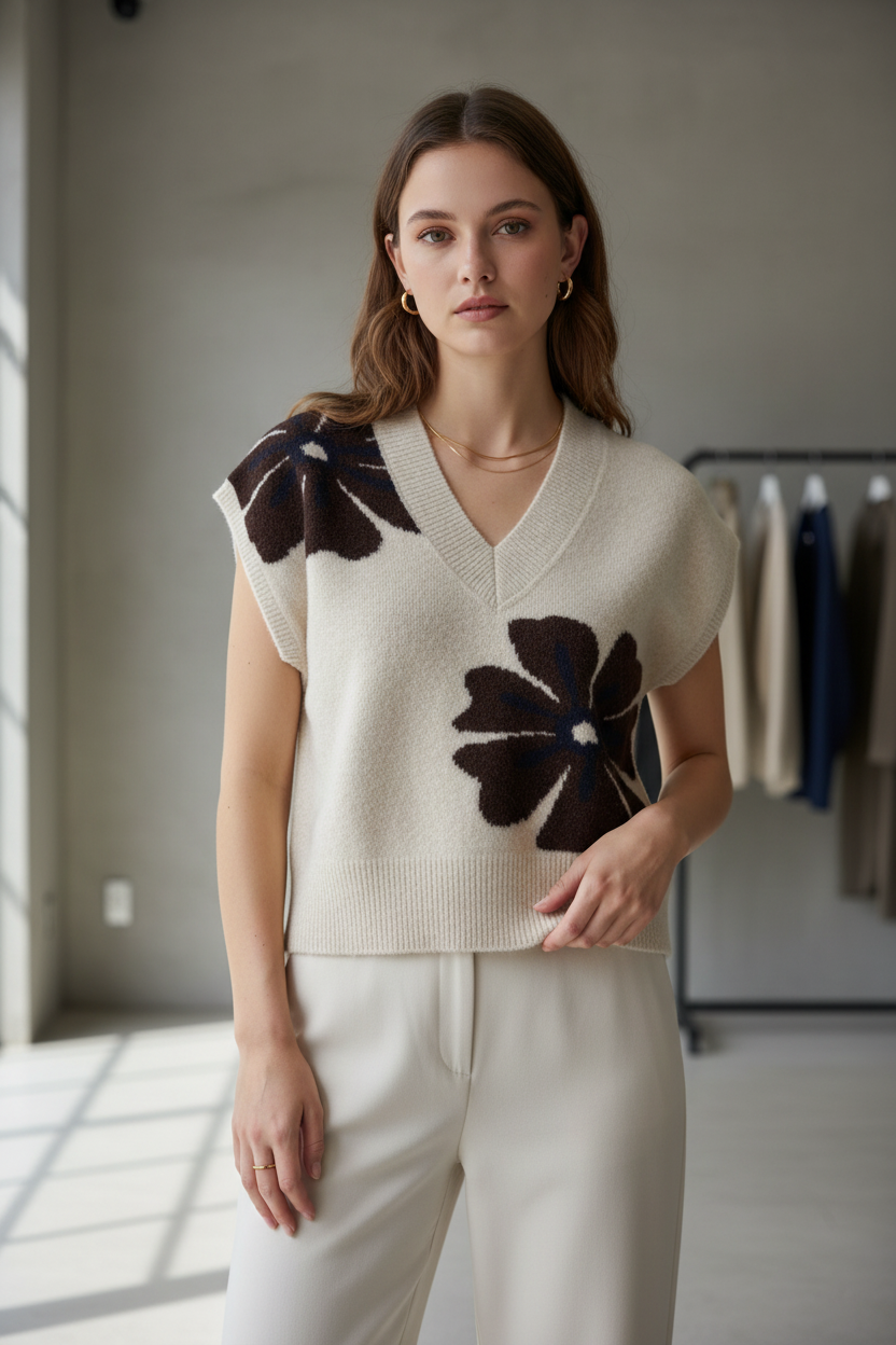 B.young Byomea Vneck slip-over Knitted