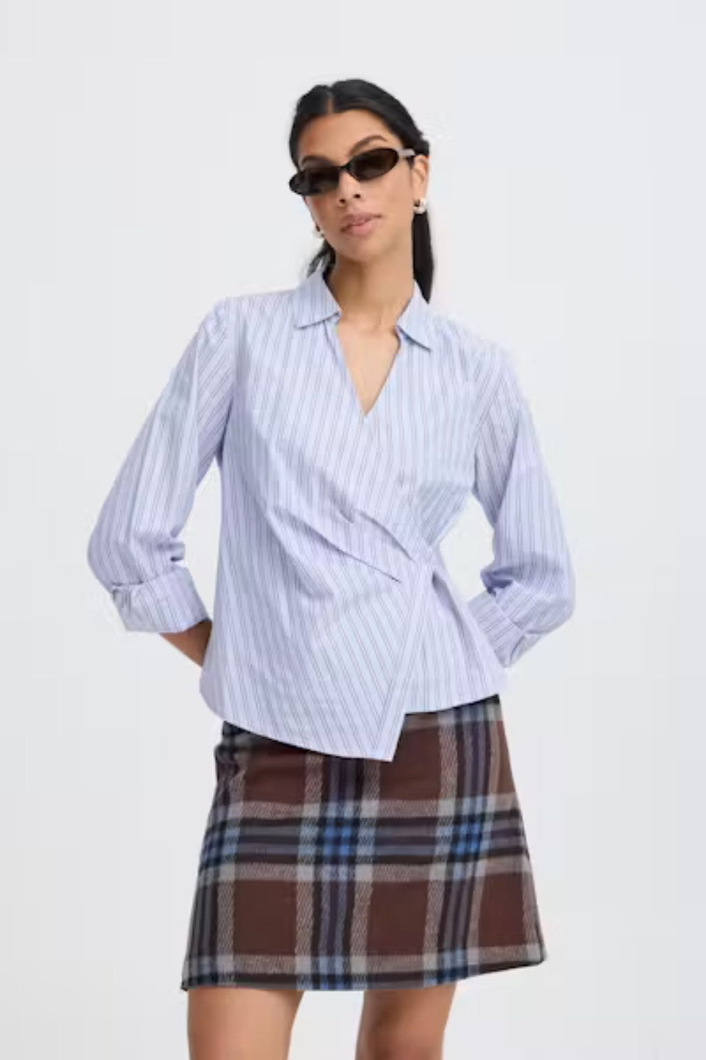 B.young Byhene wrap shirt