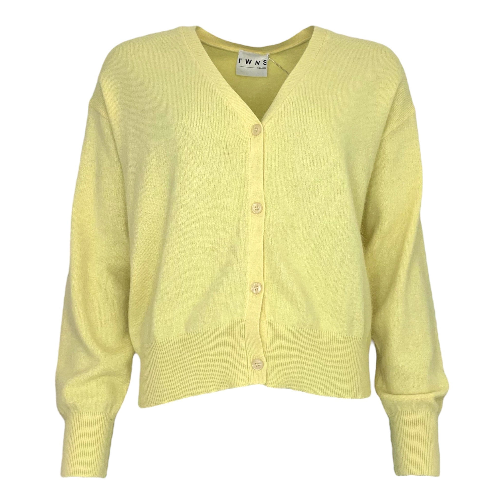 long-sleeved v-neck buttoned cardigan