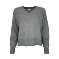 long-sleeved v-neck jumper with   Kn2303
