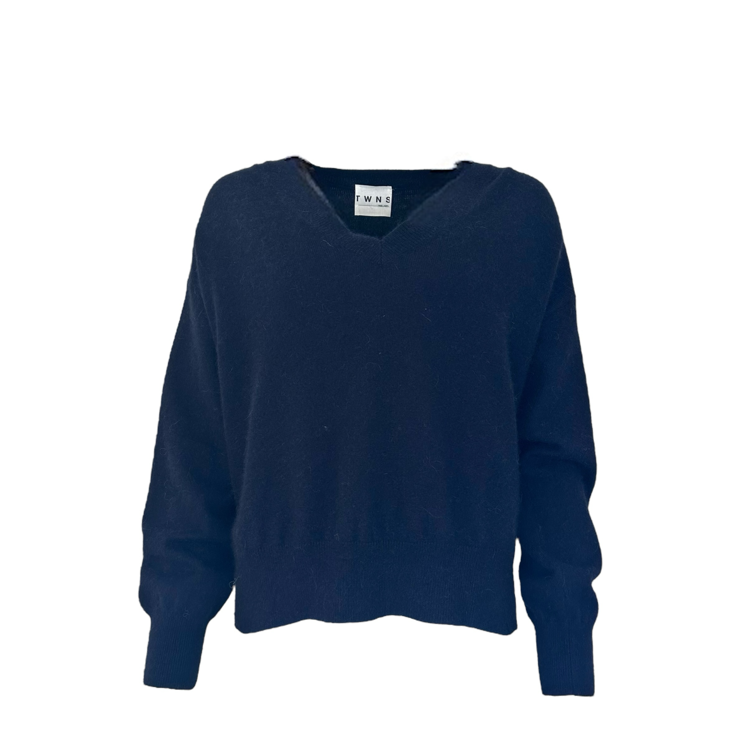 long-sleeved v-neck jumper with   Kn2303