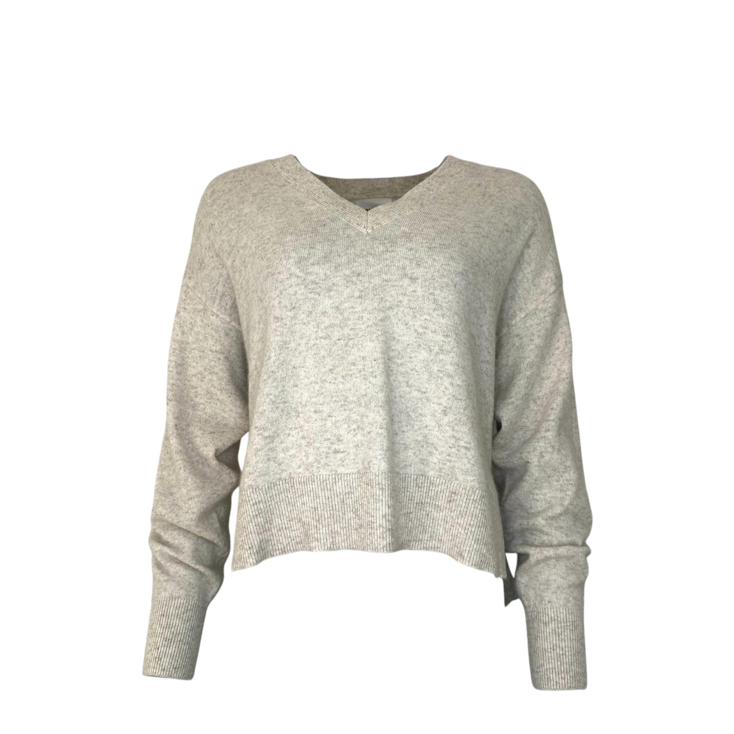 long-sleeved v-neck jumper with   Kn2303