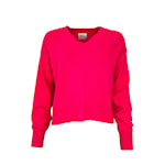 long-sleeved v-neck jumper with   Kn2303