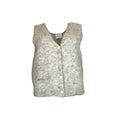 sleeveless buttoned cardigan