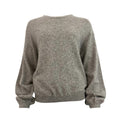 long puffed sleeves round neck jumper