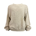 long puffed sleeves round neck jumper