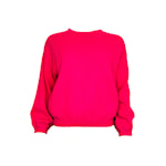 long puffed sleeves round neck jumper