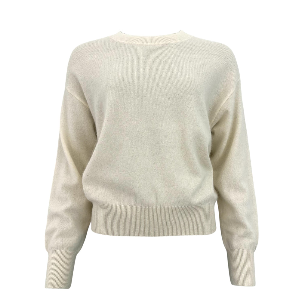 long-sleeved round-neck jumper without slits