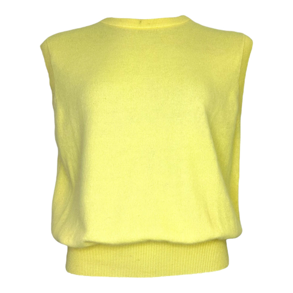 sleeveless round-neck jumper