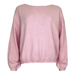long puffed sleeves boat neck jumper