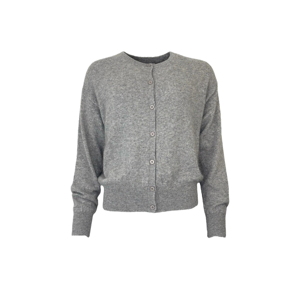 long-sleeved round-neck buttoned cardigan MONTROSE