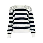 long sleeves round neck jumper with stripes