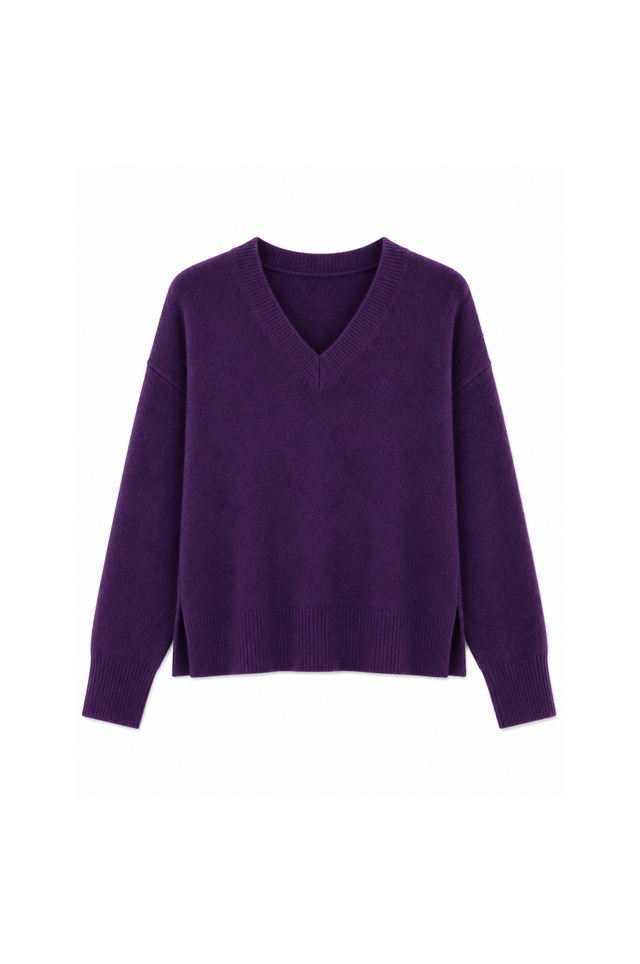 TWNS the label knitted pullover long-sleeved v-neck with   Kn2303 Boulder