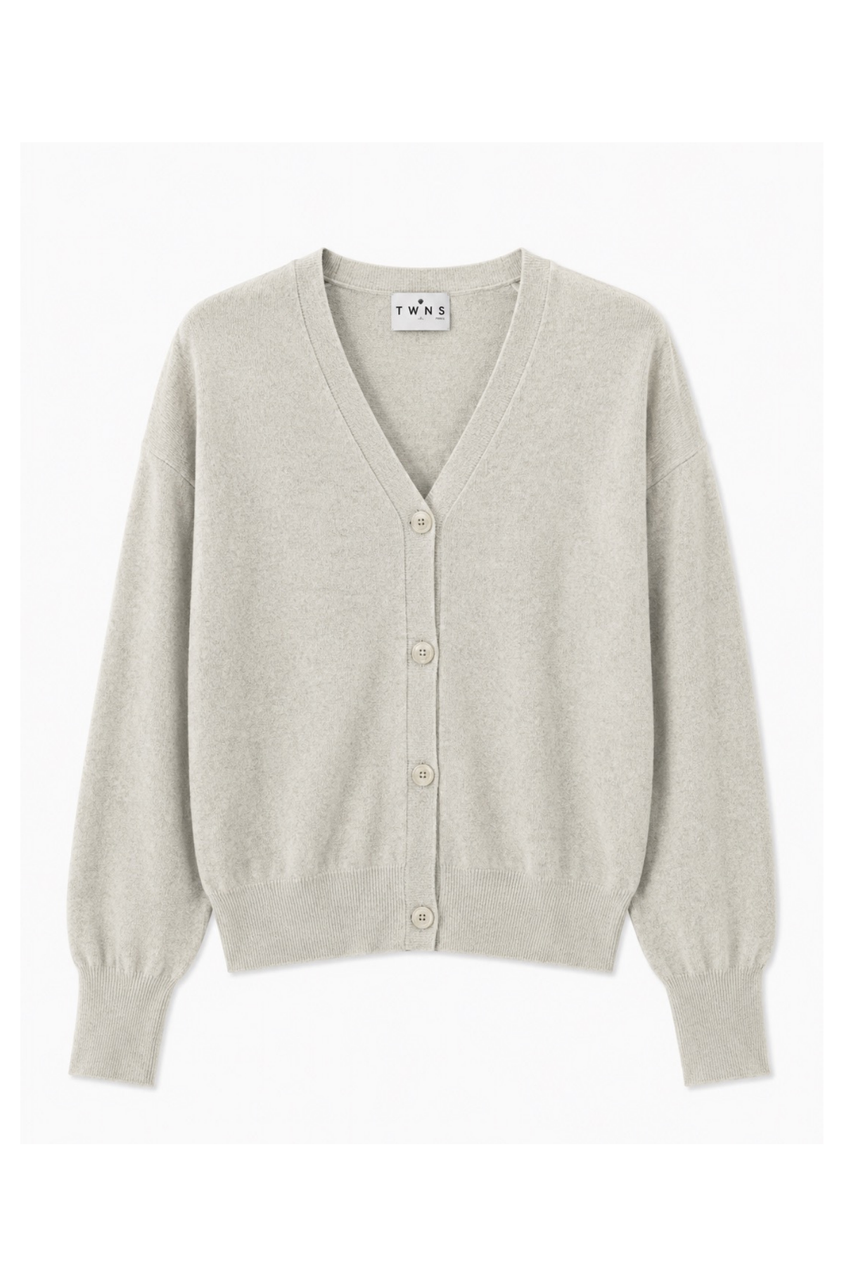 TWNS the label cardigan Aspen knitted long-sleeved v-neck buttoned