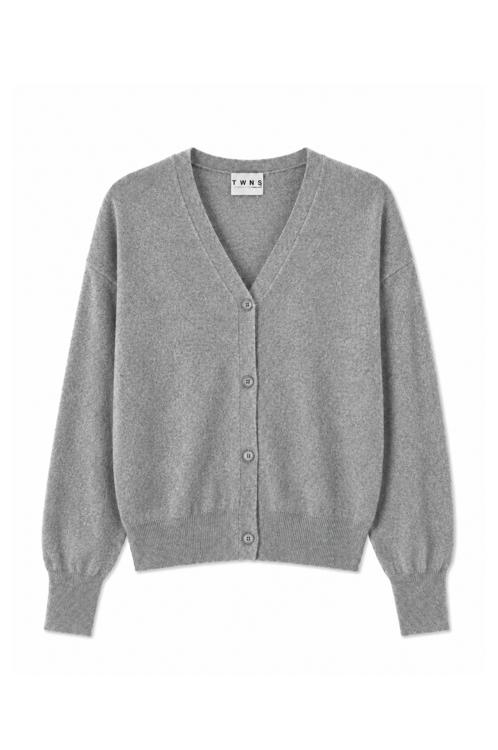 TWNS the label cardigan Aspen knitted long-sleeved v-neck buttoned