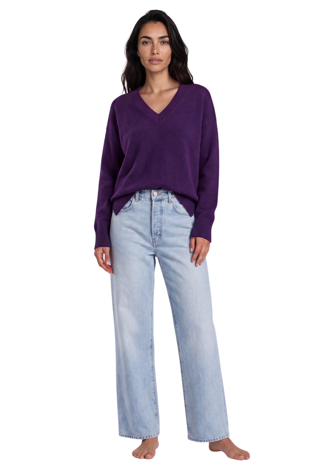 TWNS the label knitted pullover long-sleeved v-neck with   Kn2303 Boulder