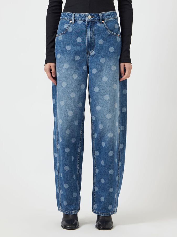 YASLUA HW BARREL ANKLE JEANS - EX