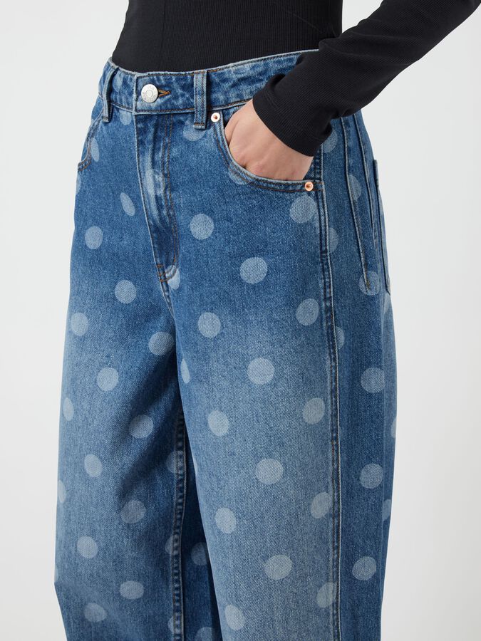 YASLUA HW BARREL ANKLE JEANS - EX