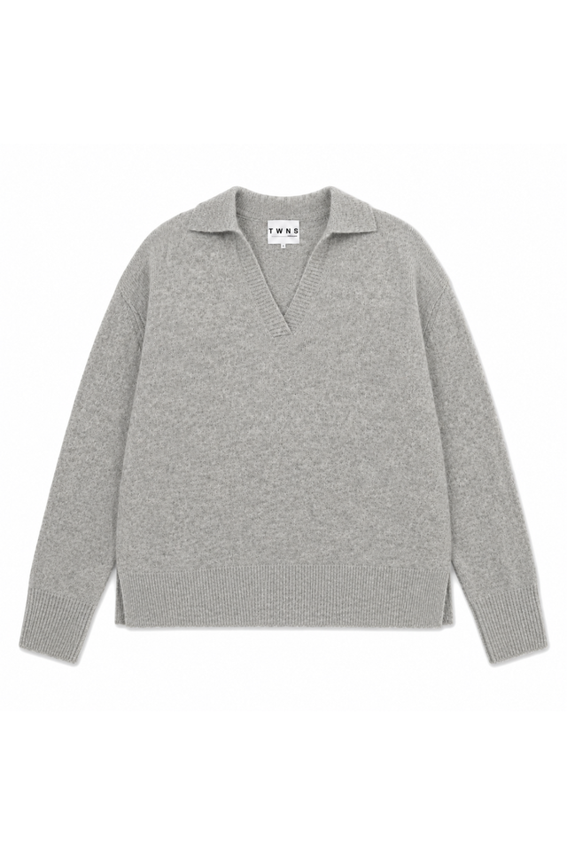 TWNS the label Sparks knitwear pullover long sleeved polo neck