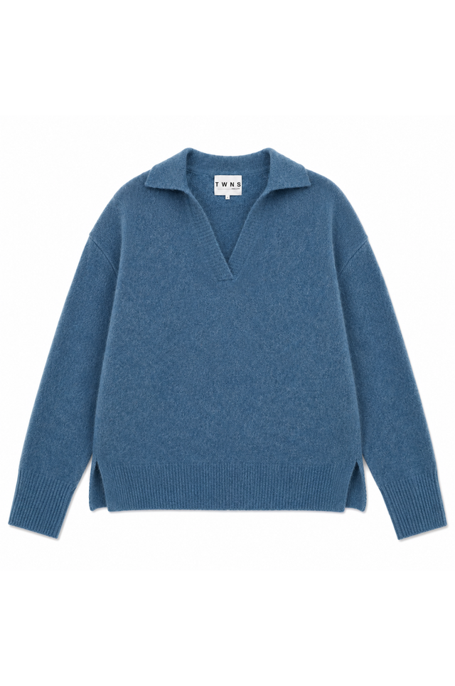 TWNS the label Sparks knitwear pullover long sleeved polo neck