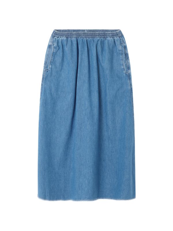 IZE13A jeansskirt medium blue