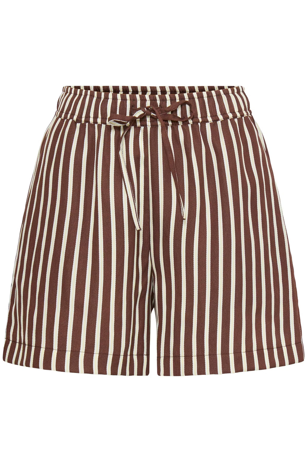 BYEVINO SHORTS - French Roast Stripe / Brown