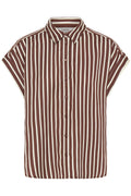 BYEVINO SHIRT - French Roast Stripe / Brown