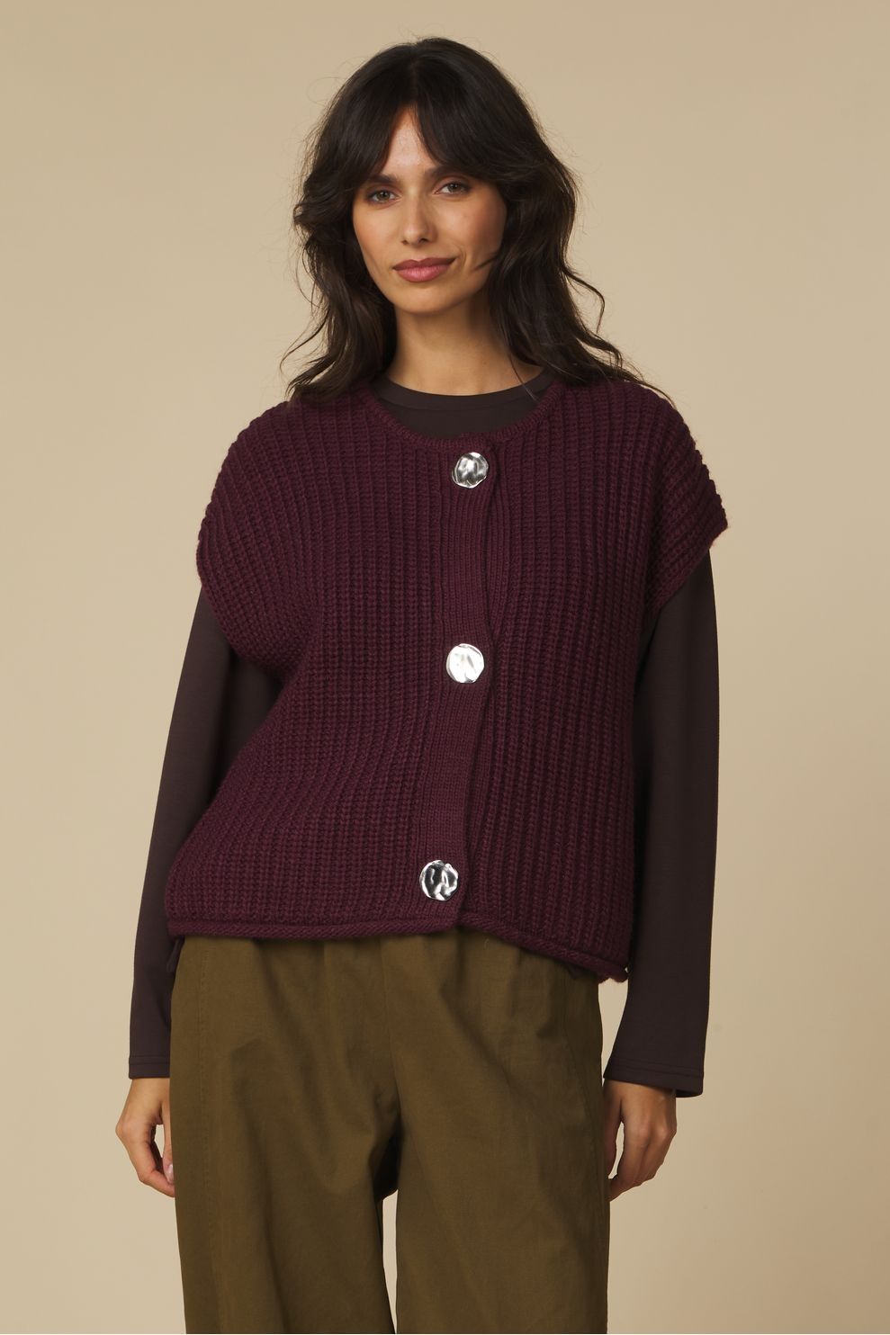 B.young Bynorma Cardigan without sleeves