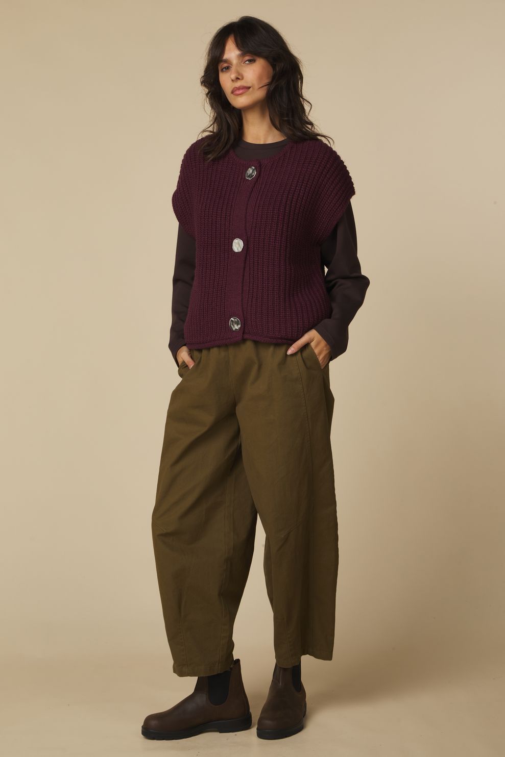 B.young Bynorma Cardigan without sleeves