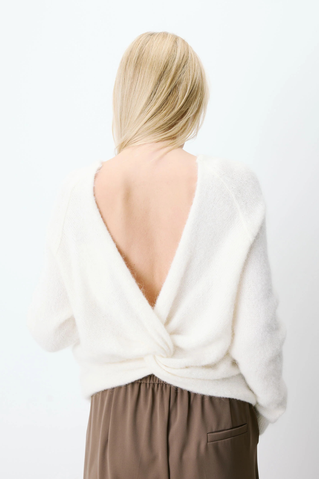 Grace & Mila pull Knitted Anthemis gekruiste rug