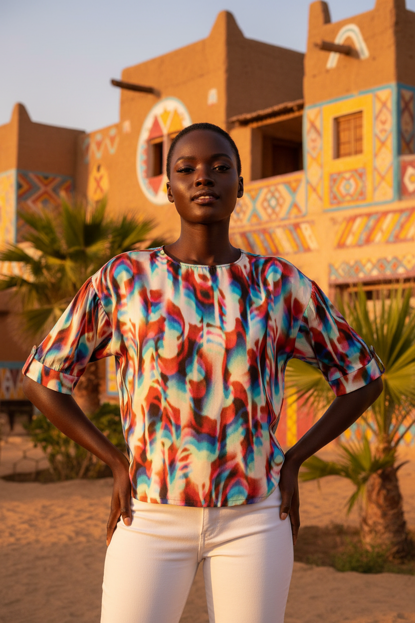 9112 Four Roses blouse