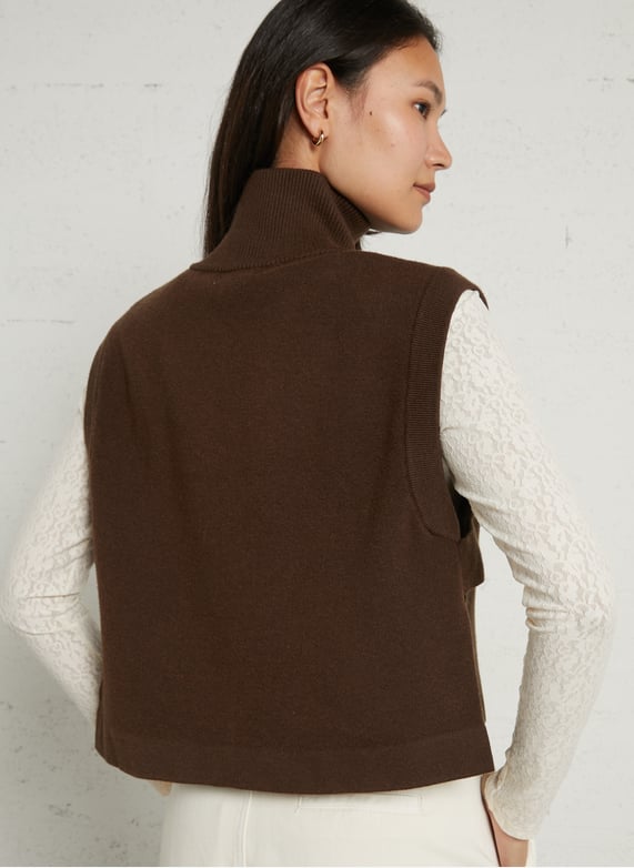 SUNCOO Pull Pacomi met opstaande kraag sleeveless