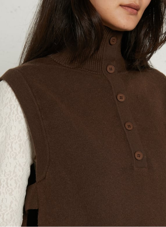 SUNCOO Pull Pacomi met opstaande kraag sleeveless