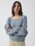 Pull ML Col Bateau Orage/Chin