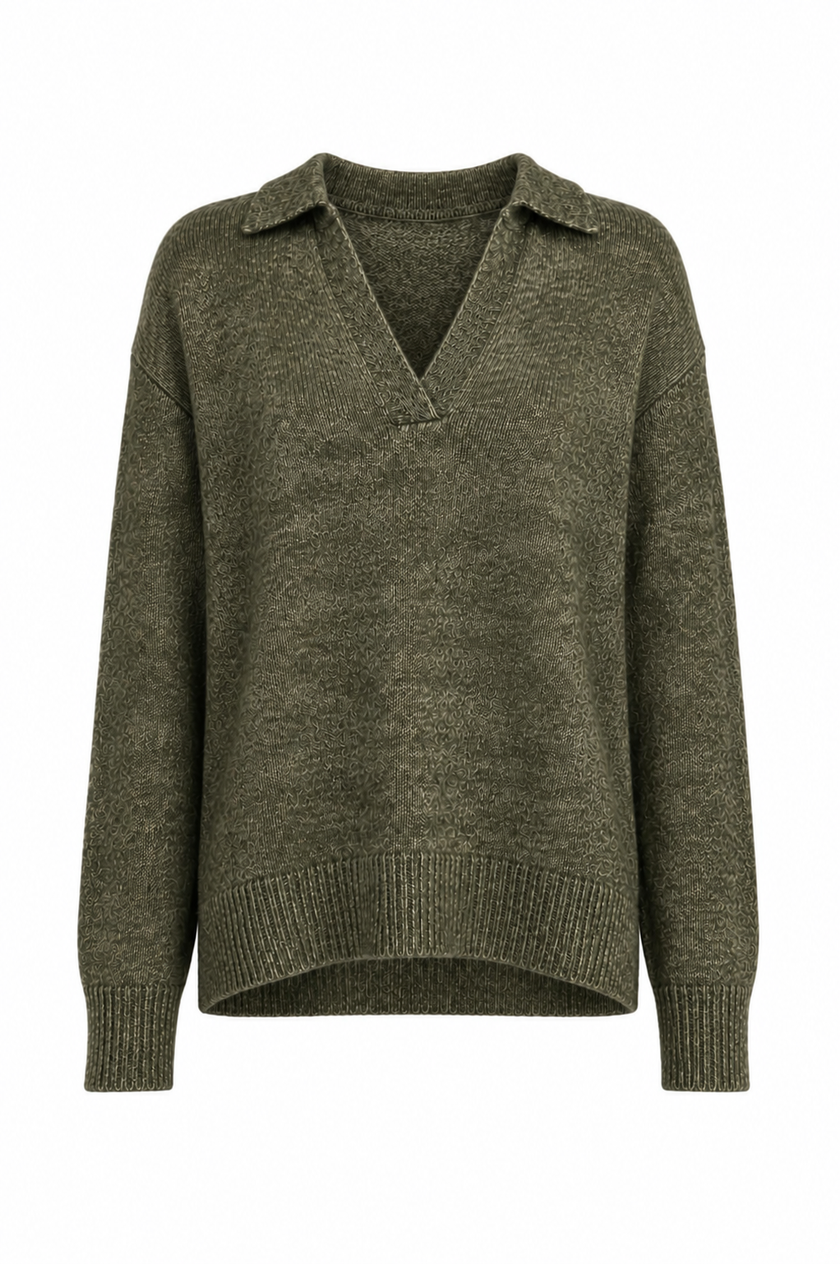 TWNS the label Sparks knitwear pullover long sleeved polo neck
