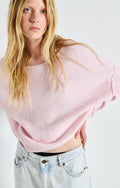 Pull ML Col Bateau Dragee/C