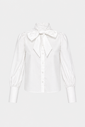 B.young byidol bow shirt