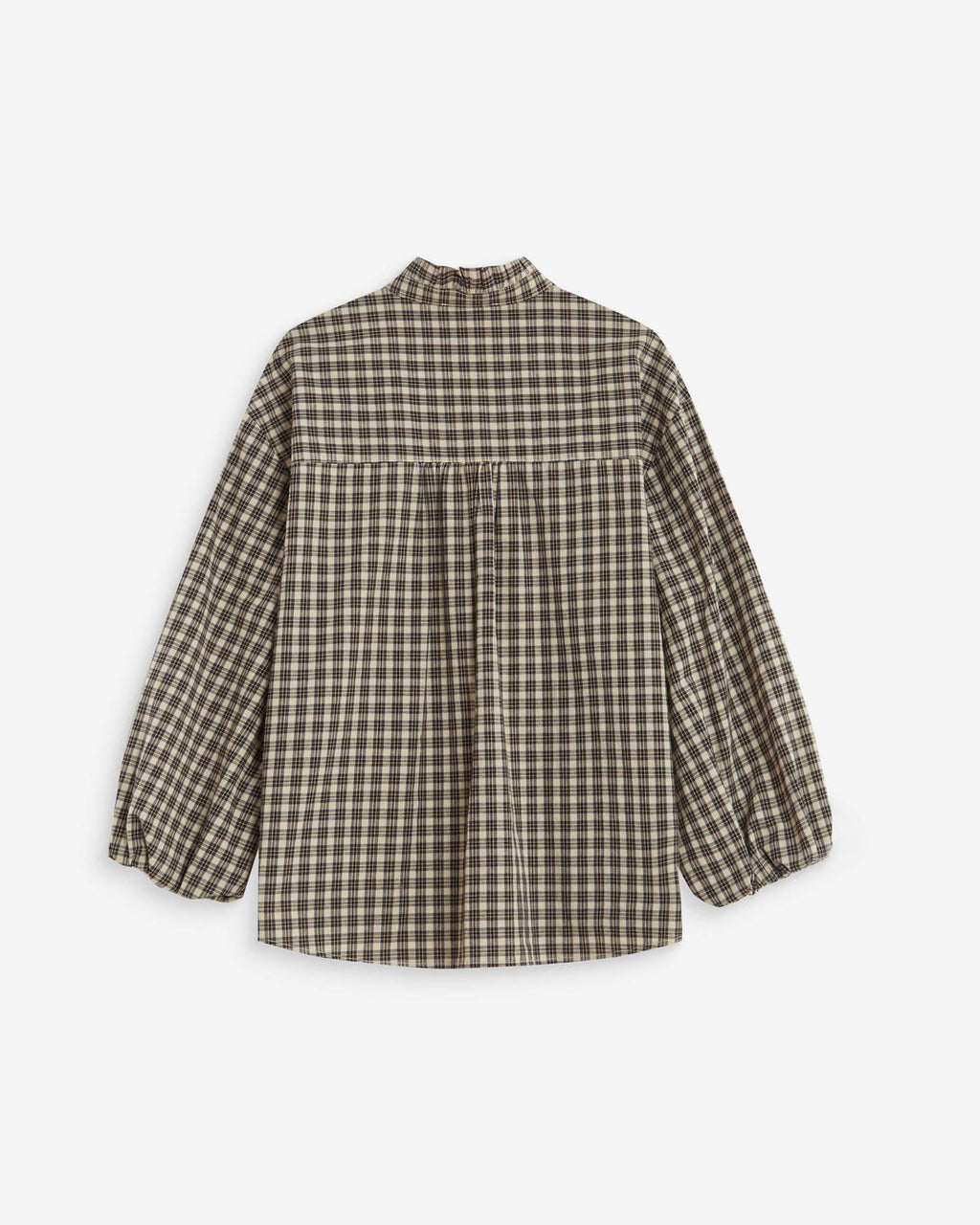 Grace & Mila blouse Adelie opstaande kraag met ruches