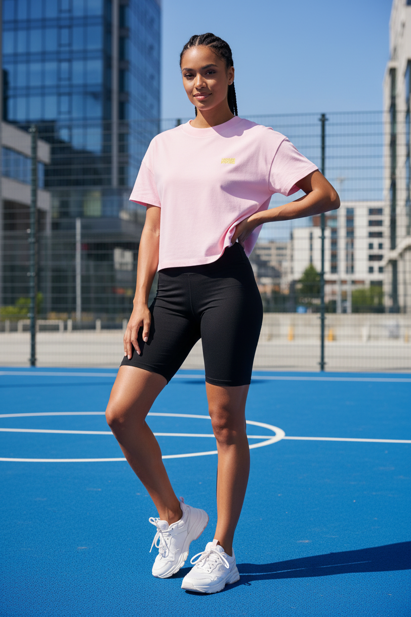 Tee Shirt Oversize Col Bateau Court Barbeapa