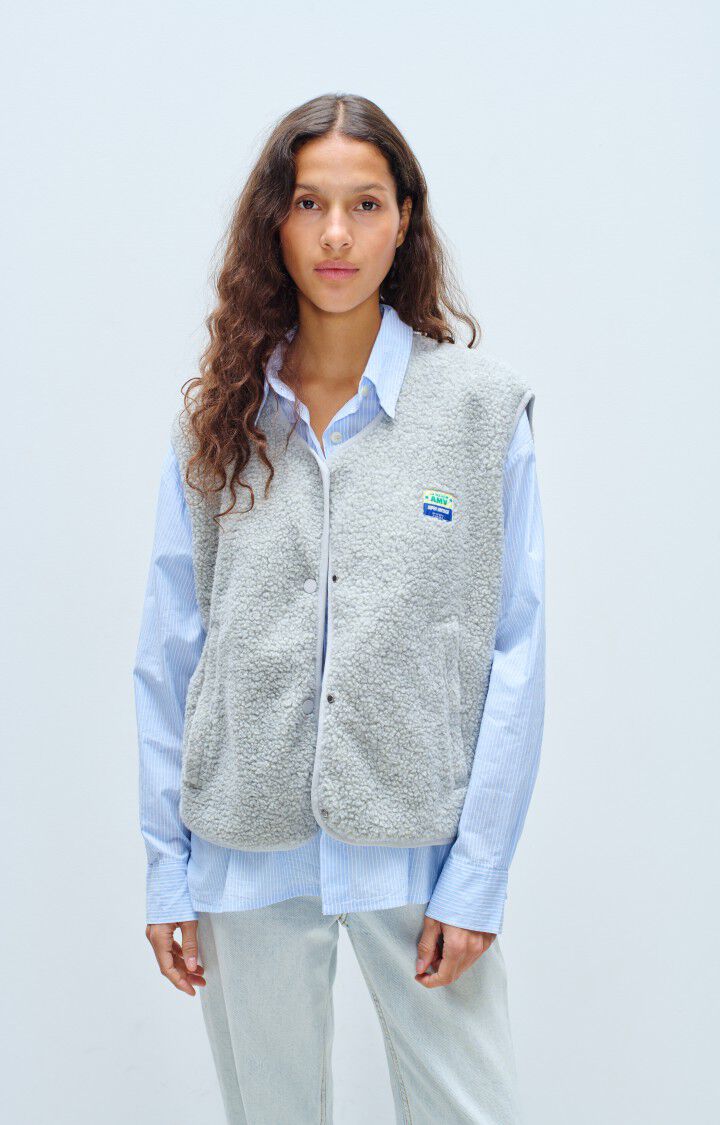 Veste Ample Sans Manche Polaire/Ch