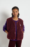 American vintage veste Ample Sans Manche Polaire/Ch