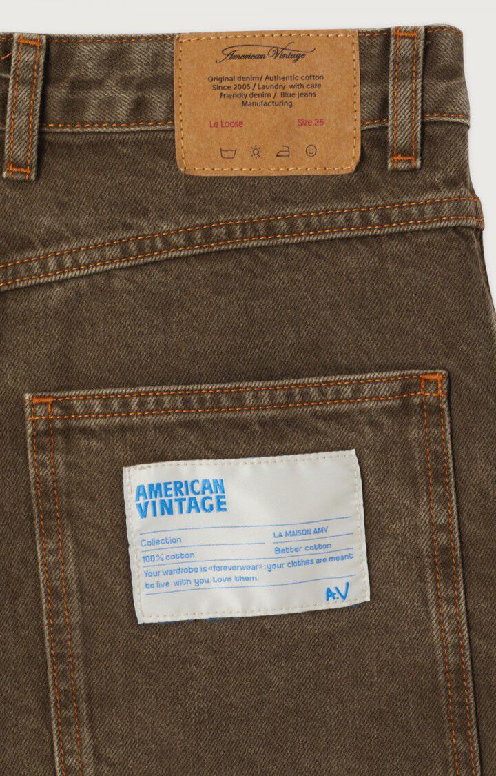 American vintage jeans denim OSH11BH26 5pockets  delave brun