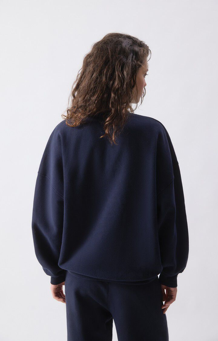 American vintage Sweat Ample Loose Col Rond Pli03CH26
