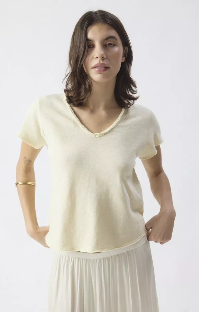 Sonoma V-Neck T-Shirt - Vanille Vintage