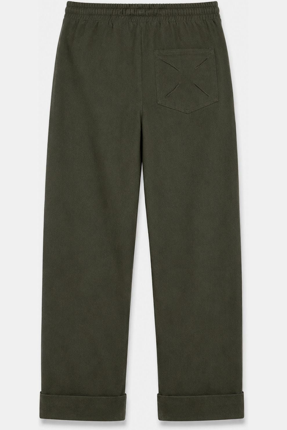 LAURE+MAX Pants Primo met elastische tailleband en strop