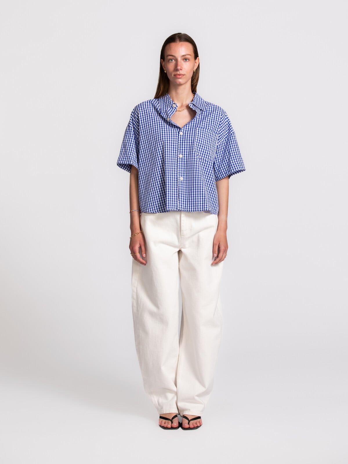 Shirts Vichy bleu EKI06BE26