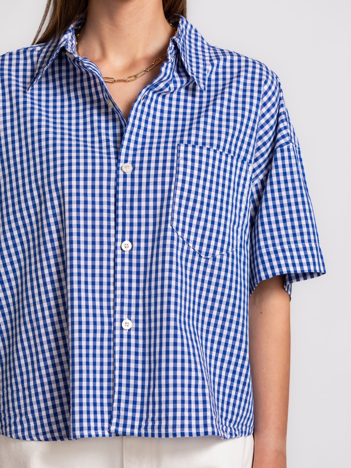 Shirts Vichy bleu EKI06BE26
