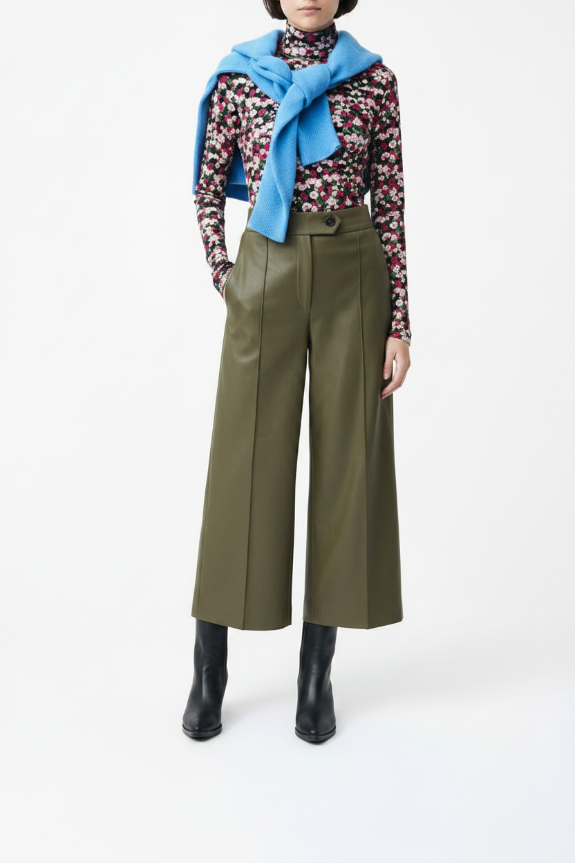 SUNCOO Pants Joy faux leather